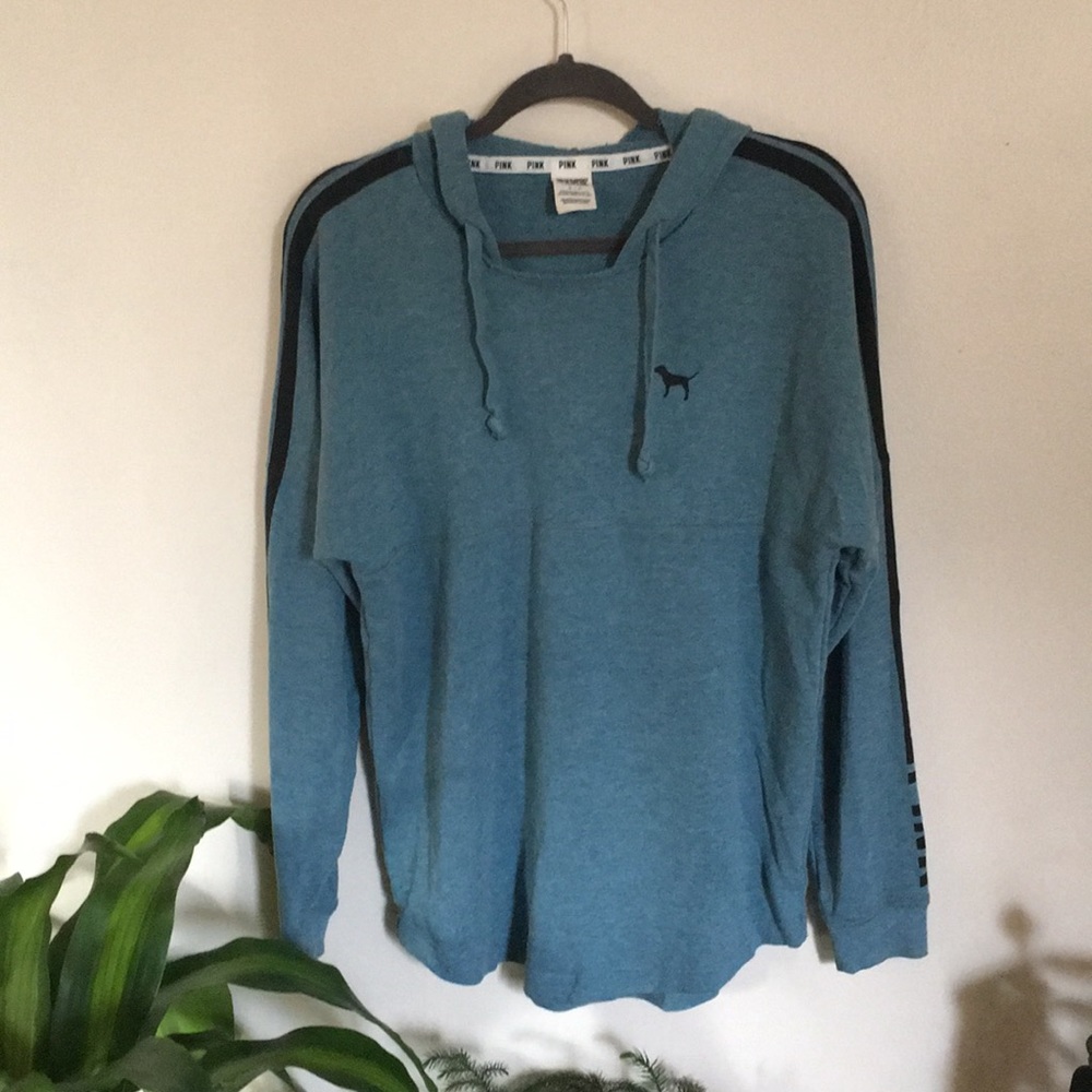 Women’s PINK teal pullover, sz S